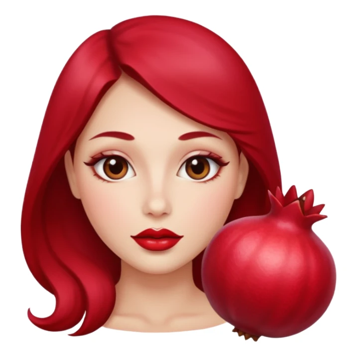 pomegranade lips sticker