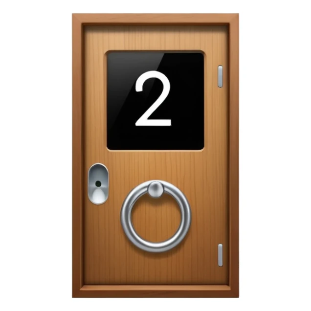 modern villa door number wood Japanese with smart screen lock sticker