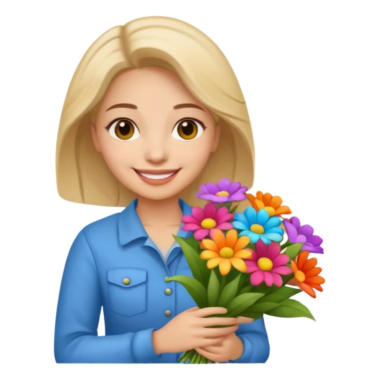 Street Flower Seller woman  sticker