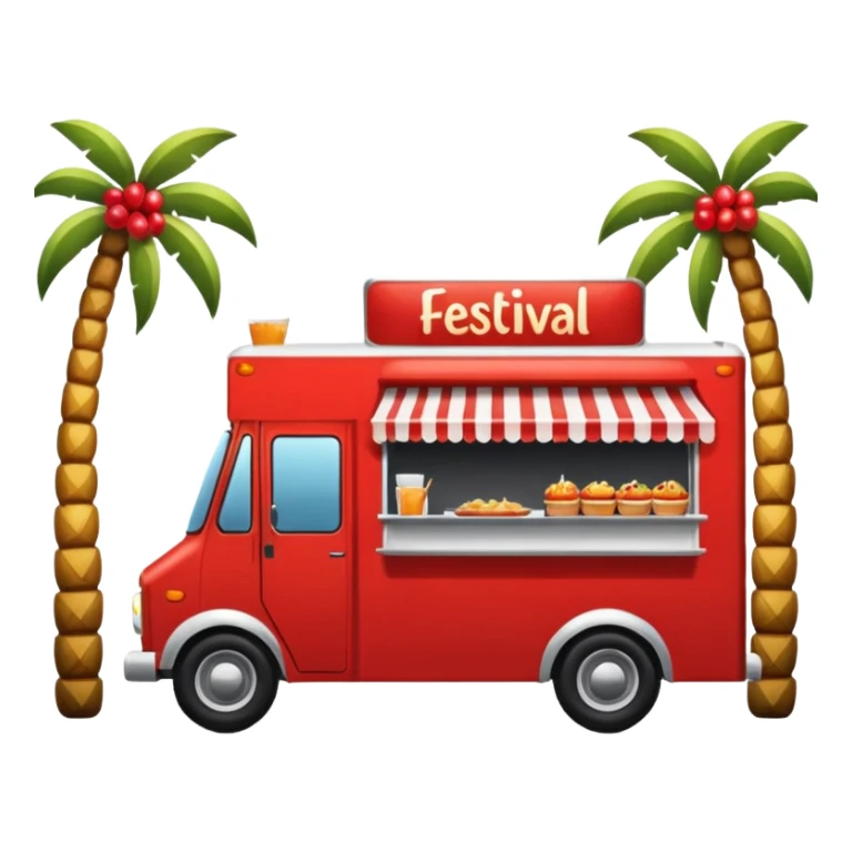 Festival Food Truck red sticker