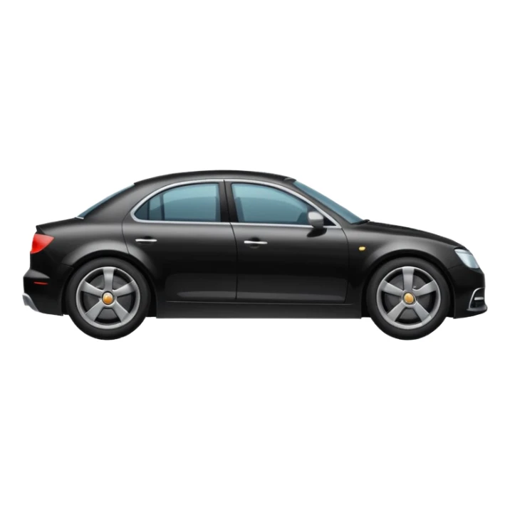 com puxadores das portas pretos e rodas com jantes cinzentas  sticker