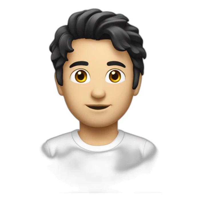 Rolex-with-black-hair-white-shrit sticker