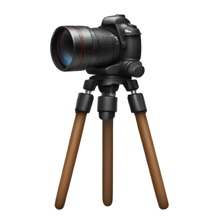 I would like a photographer sitting on a stool behind his camera on a tripod sticker