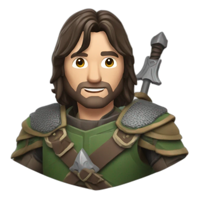 Aragorn playing fornite  sticker