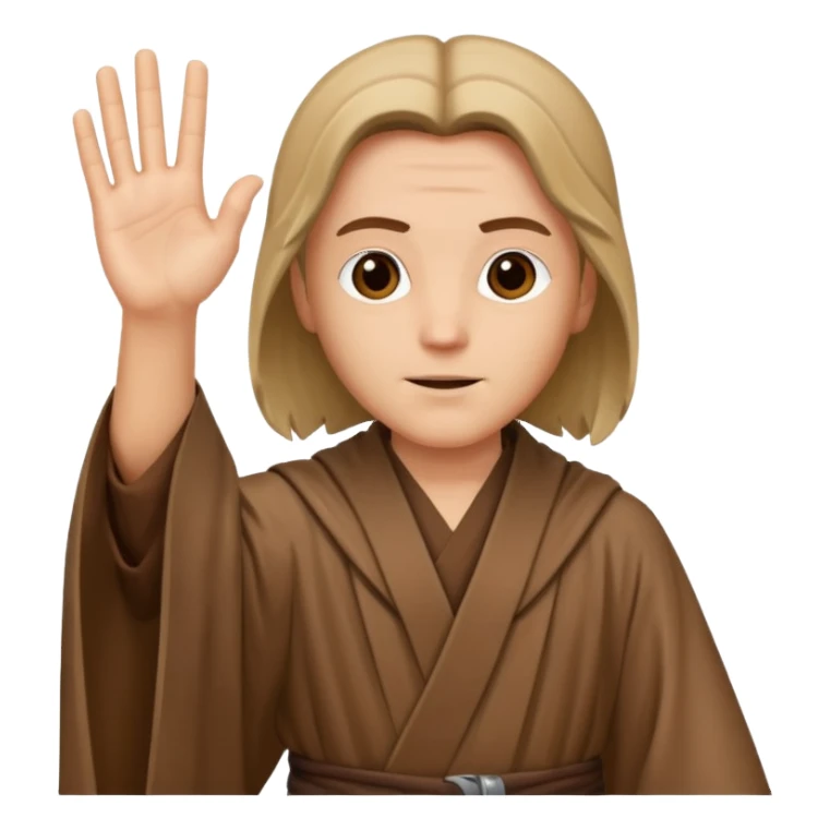 Jedi mind trick where a jedi is waving his hand sticker