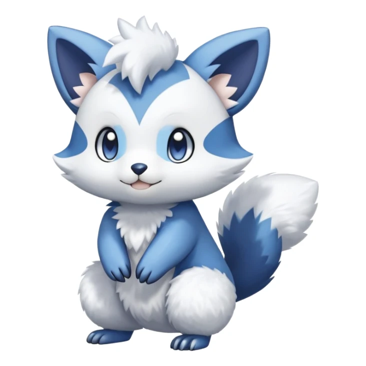 Shiny Espurr-Furret-Meowstic-Oshawott-Hybrid (Full body) sticker