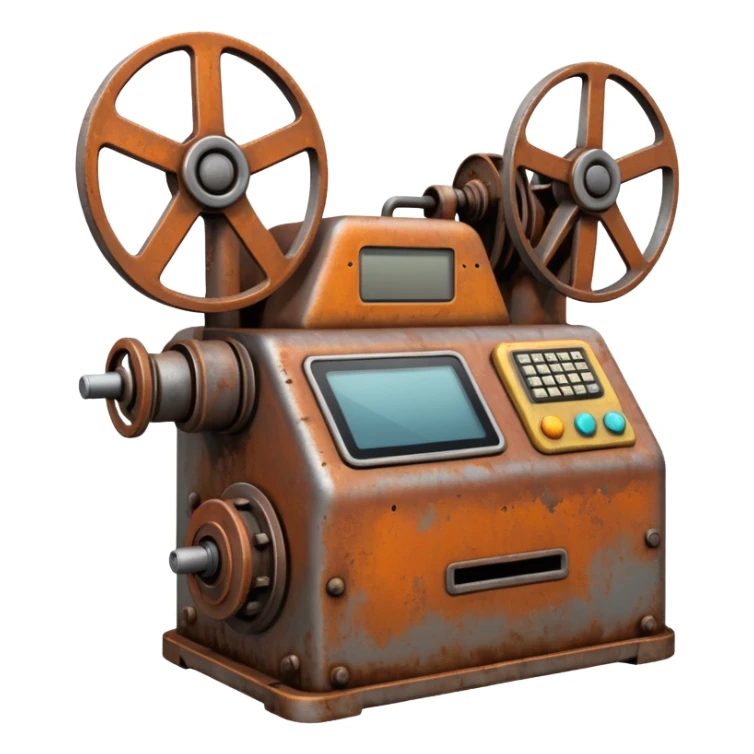 1980s machinery and equipment sticker