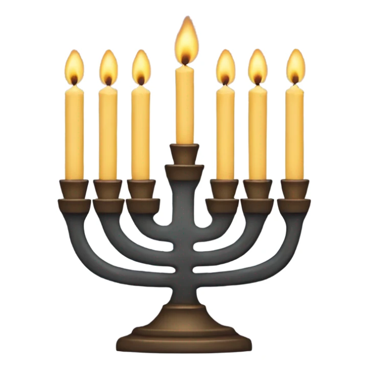 Menorah with 8 candles sticker