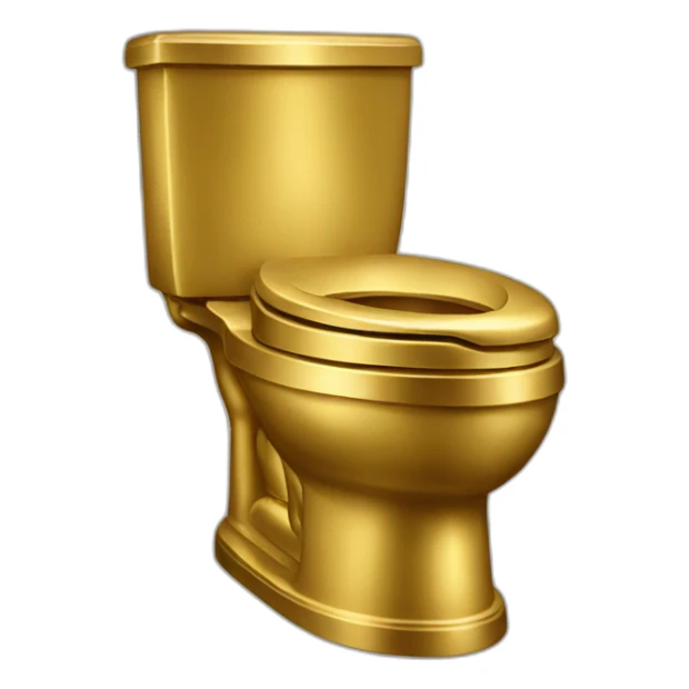 Trump golden toilet sticker