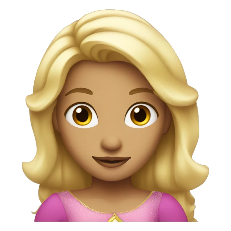 blonde girl princess sticker