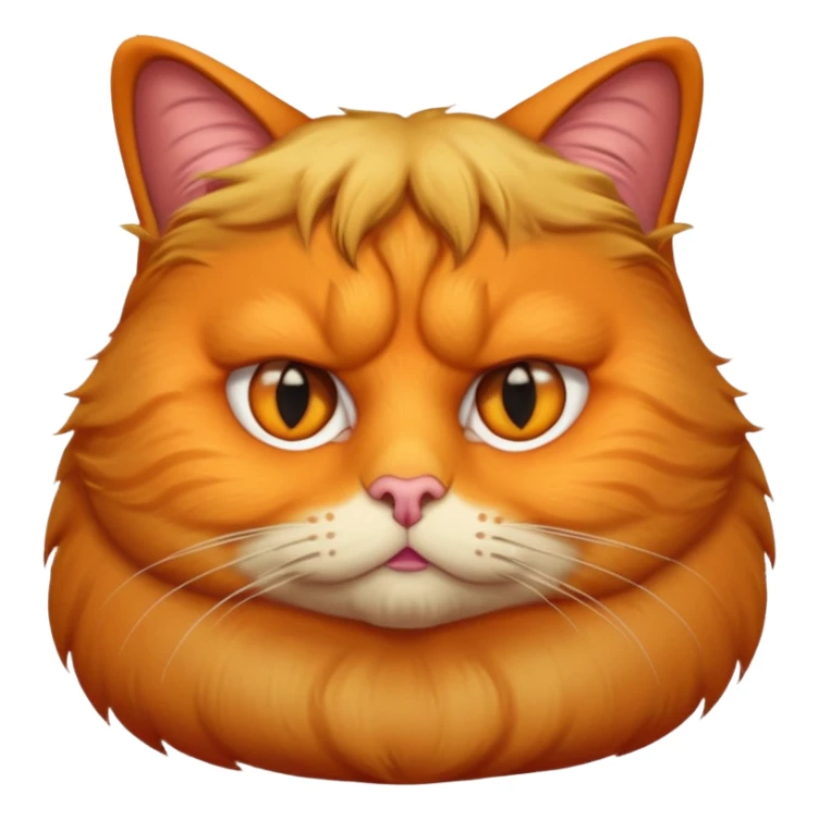 donald Trump as a fat cat sticker