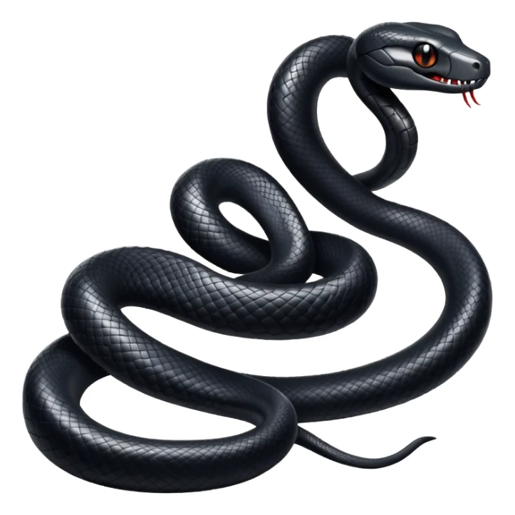 cool black snake that says SVRNA sticker