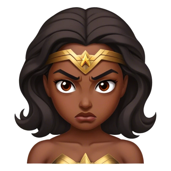 Angry Wonder Woman sticker