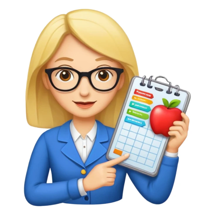 Sticker “teacher planning day” sticker