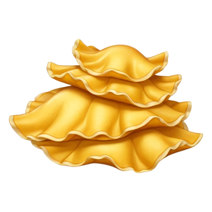 Illustrate a realistic close-up of Ruffles chips showing wavy ridges & golden crunch. sticker