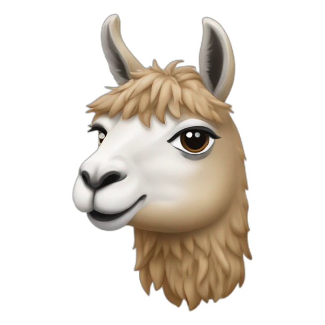 Lama sur le dos d’un autre lama sticker