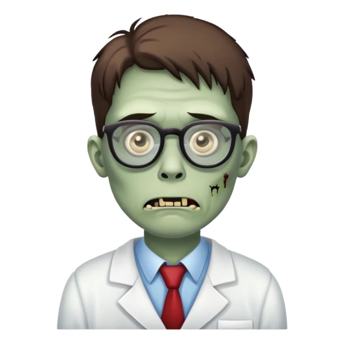 office zombie clerk waiting for break sticker