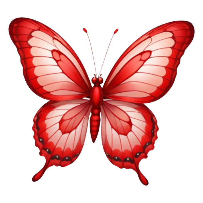UNA BUTTERFLY RED FANTASY, PERO DEBE SER UN ROJO UN POCO CLARO, no debe ser tan rojo intenso, DEBE SER MÁS CLARO . sticker