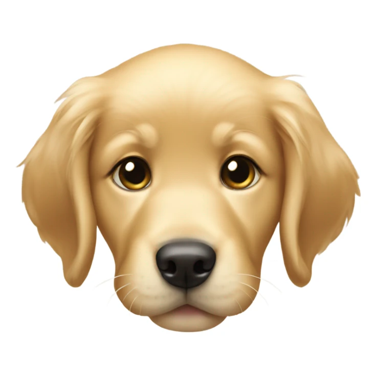 Golden retriever girl puppy  sticker