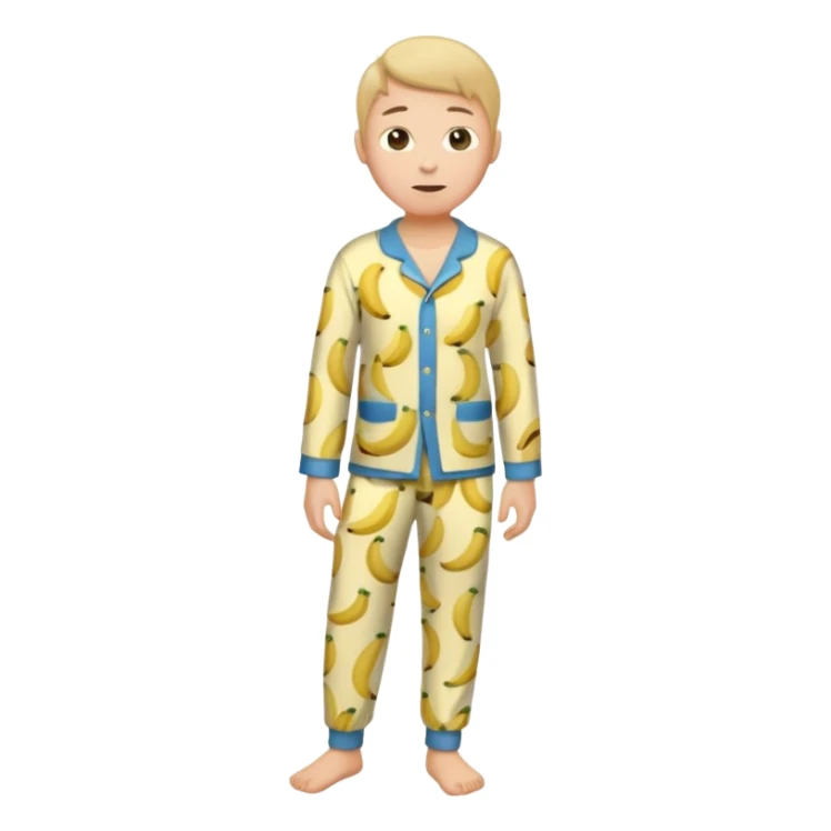 A banana pants in pajamas  sticker