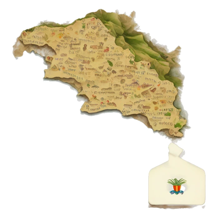 Map of sicily  sticker