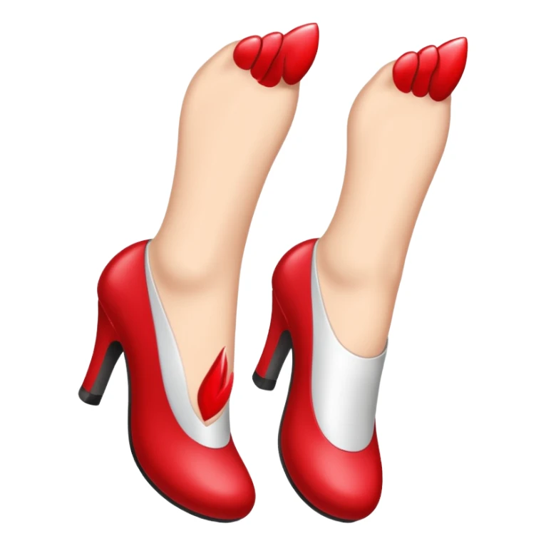 Feet that’s flying and has kisses all over it sticker