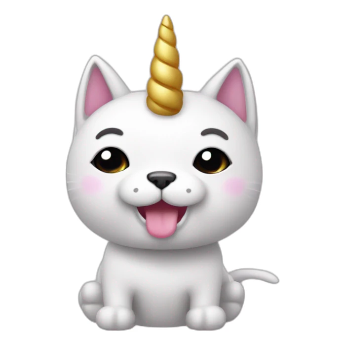 Cute kawaii Cat dog unicorn sticker