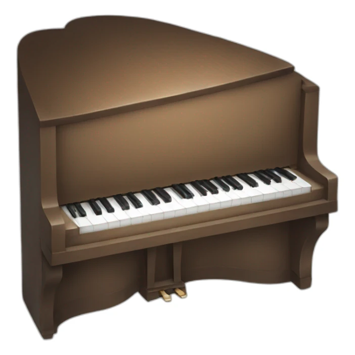 Chat piano sticker
