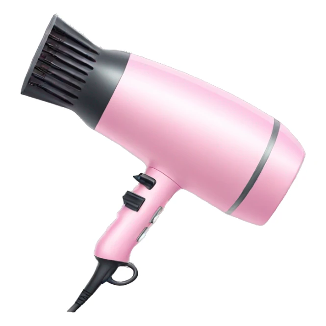Light pink hair dryer sticker