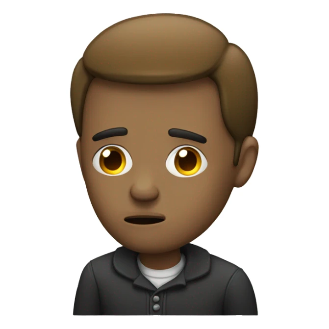 Persona triste con un cigarro  sticker