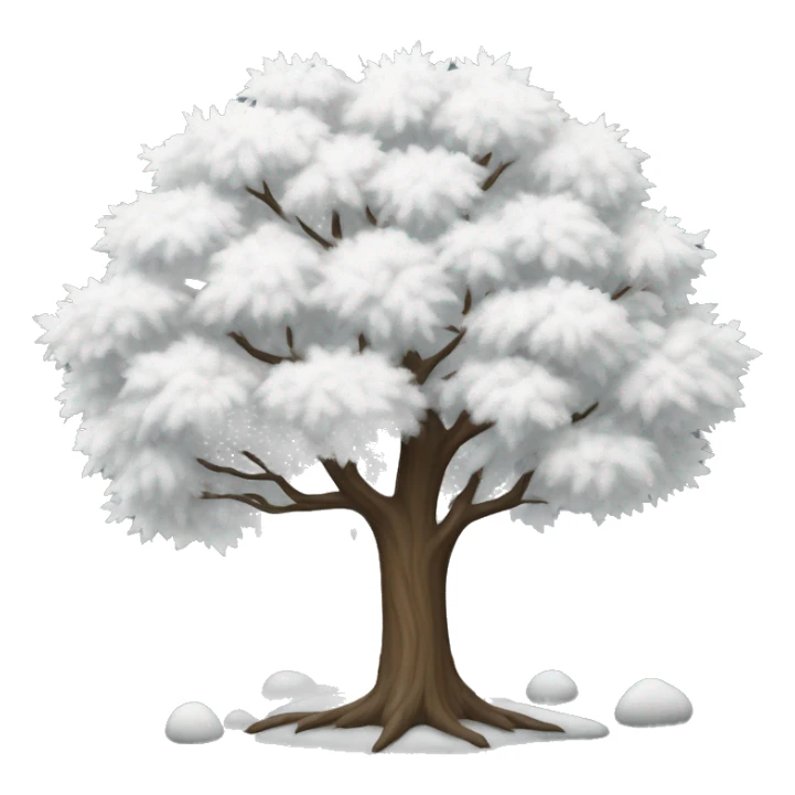 White tree sticker