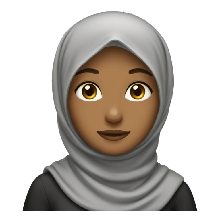 Iphone hijabic girl emoji sticker