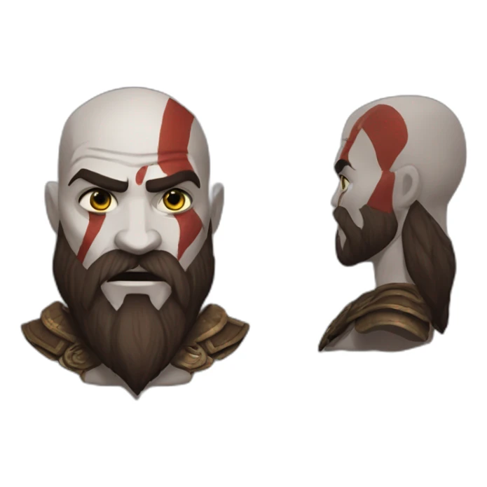 Kratos God of war sticker