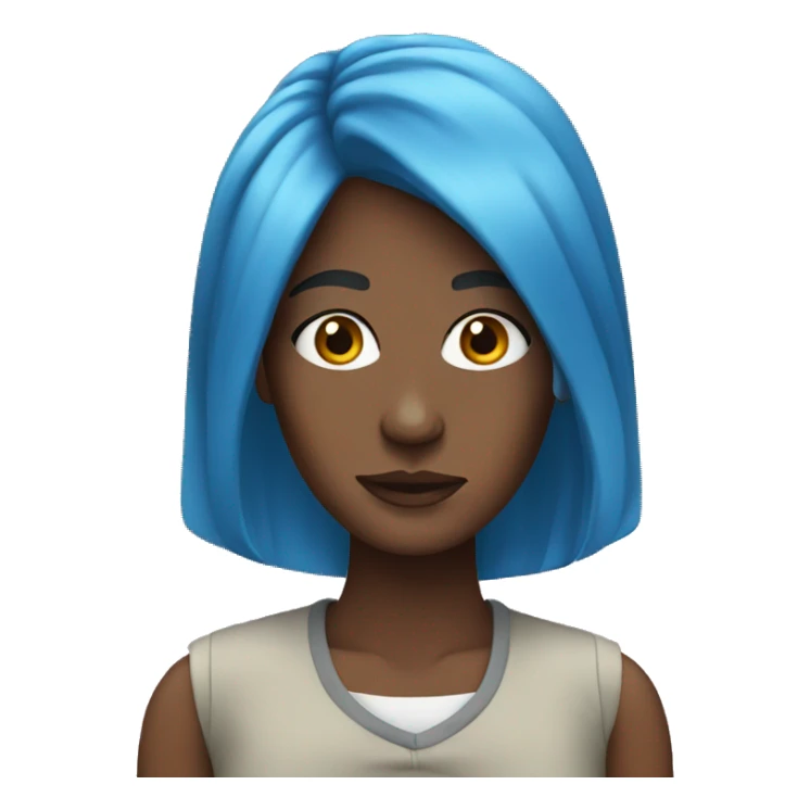 feminist with blue hair sticker