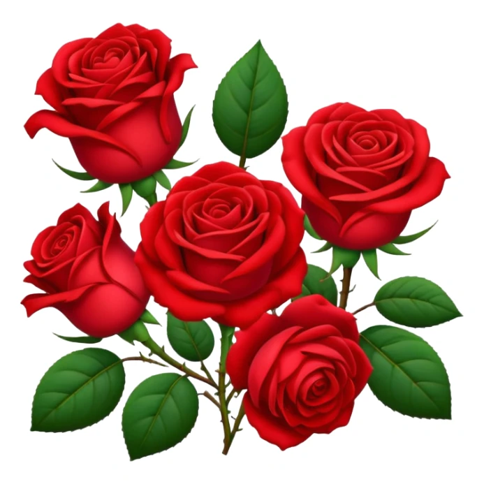 Emojis rose sticker