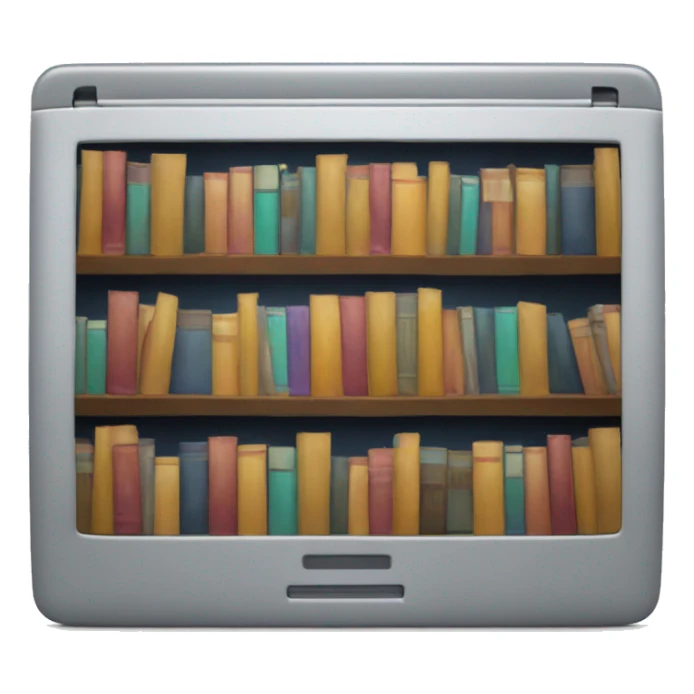 laptop and books sticker