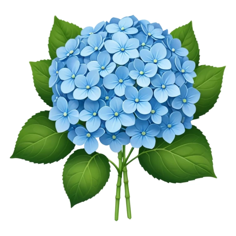 Bouquet of light blue hydrangea sticker