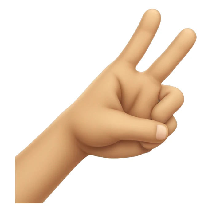 hand with only the thumb and the little finger up sticker