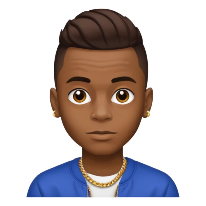 Soulja Boy Tell Em with dark brown hair sticker