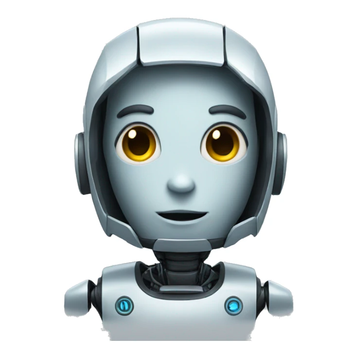 Boy robot sticker