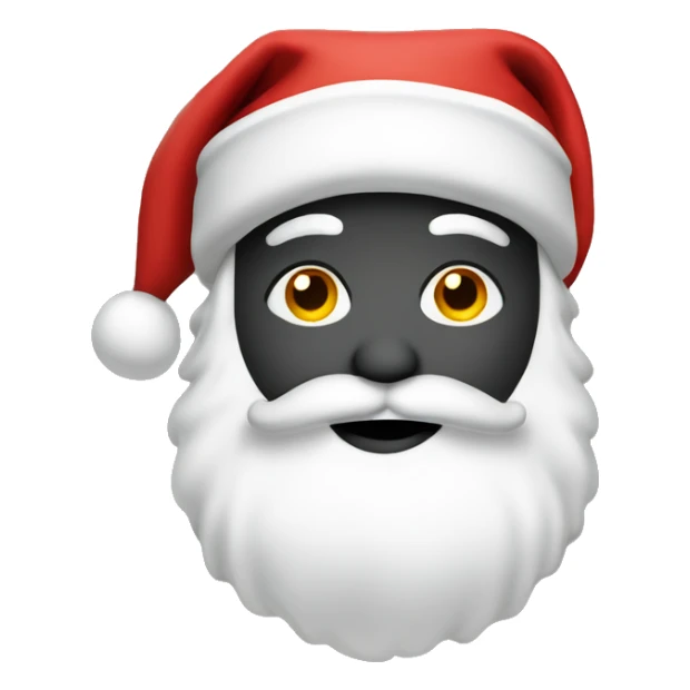 Santa with coal as a gift for bad kids sticker