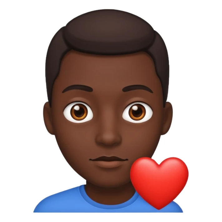 Ninja ojos de corazónes hombre sticker