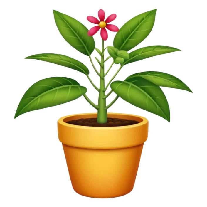 Una planta bonita con una masetá de color FFACC4 sticker