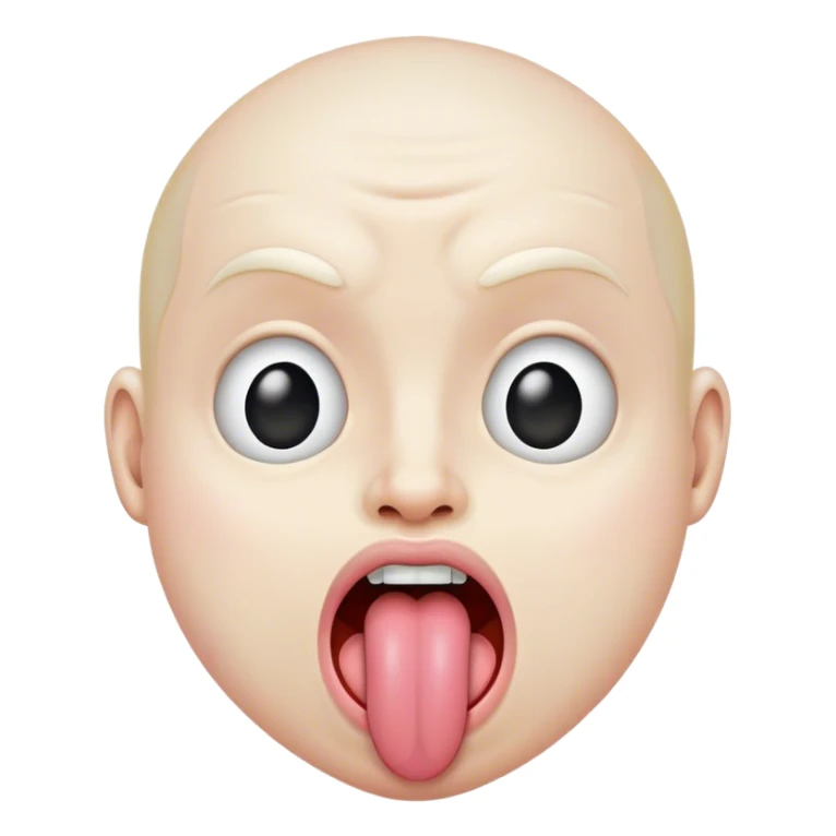 Trudo sticking out tongue sticker