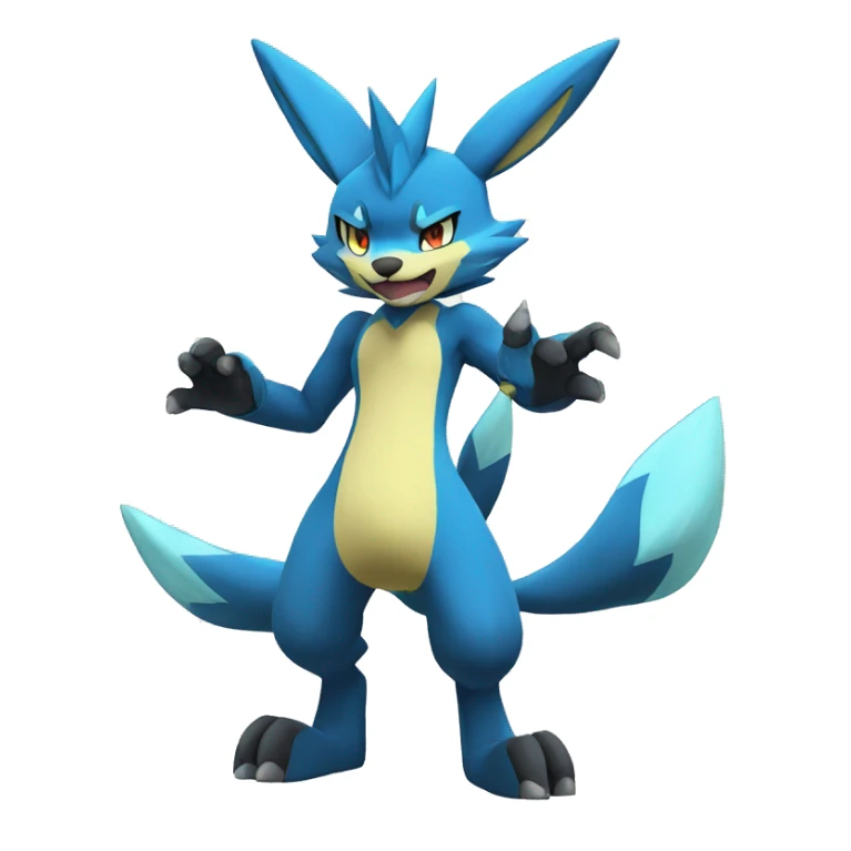 Zeraora-Lucario full body sticker