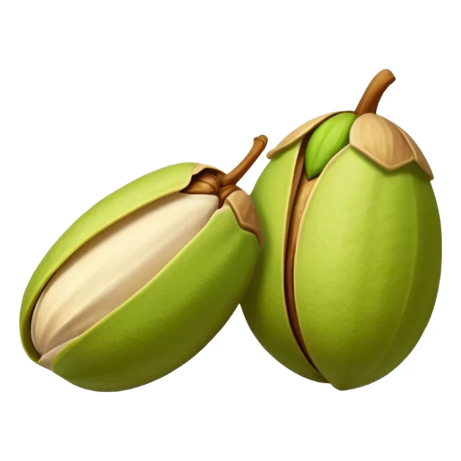 raw pistachio with shell, natural and organic sticker