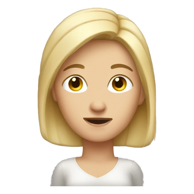 white woman one arm behind her head sticker