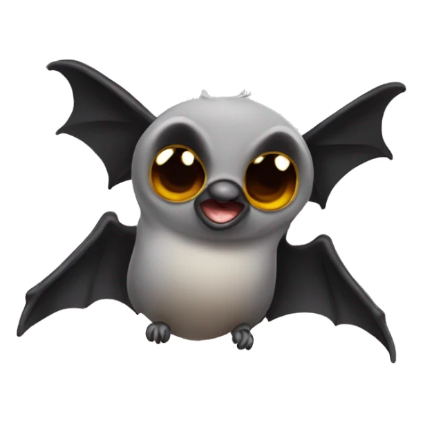 Winkende Fledermaus erhobenen Flügel  sticker