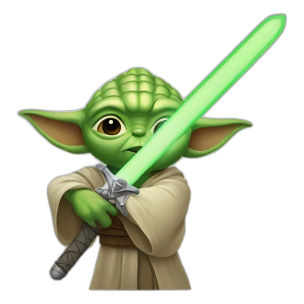 yoda-sword sticker