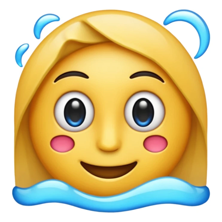 Crie um emoji com a letra L com fundo azul sticker